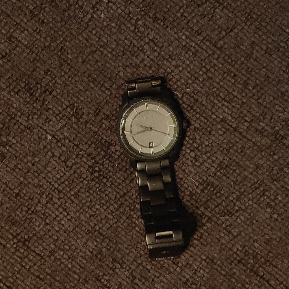 Black Fossil Men watch